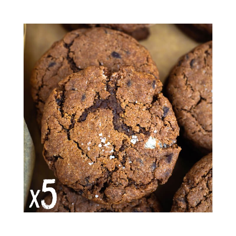 5 x Cookie Choco-Fleur de sel