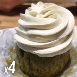 4 x Cupcake Matcha-Framboise