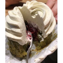 4 x Cupcake Matcha-Framboise