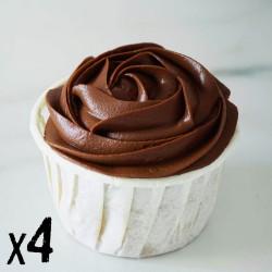 4 x Cupcake Tonka-Chocolat...